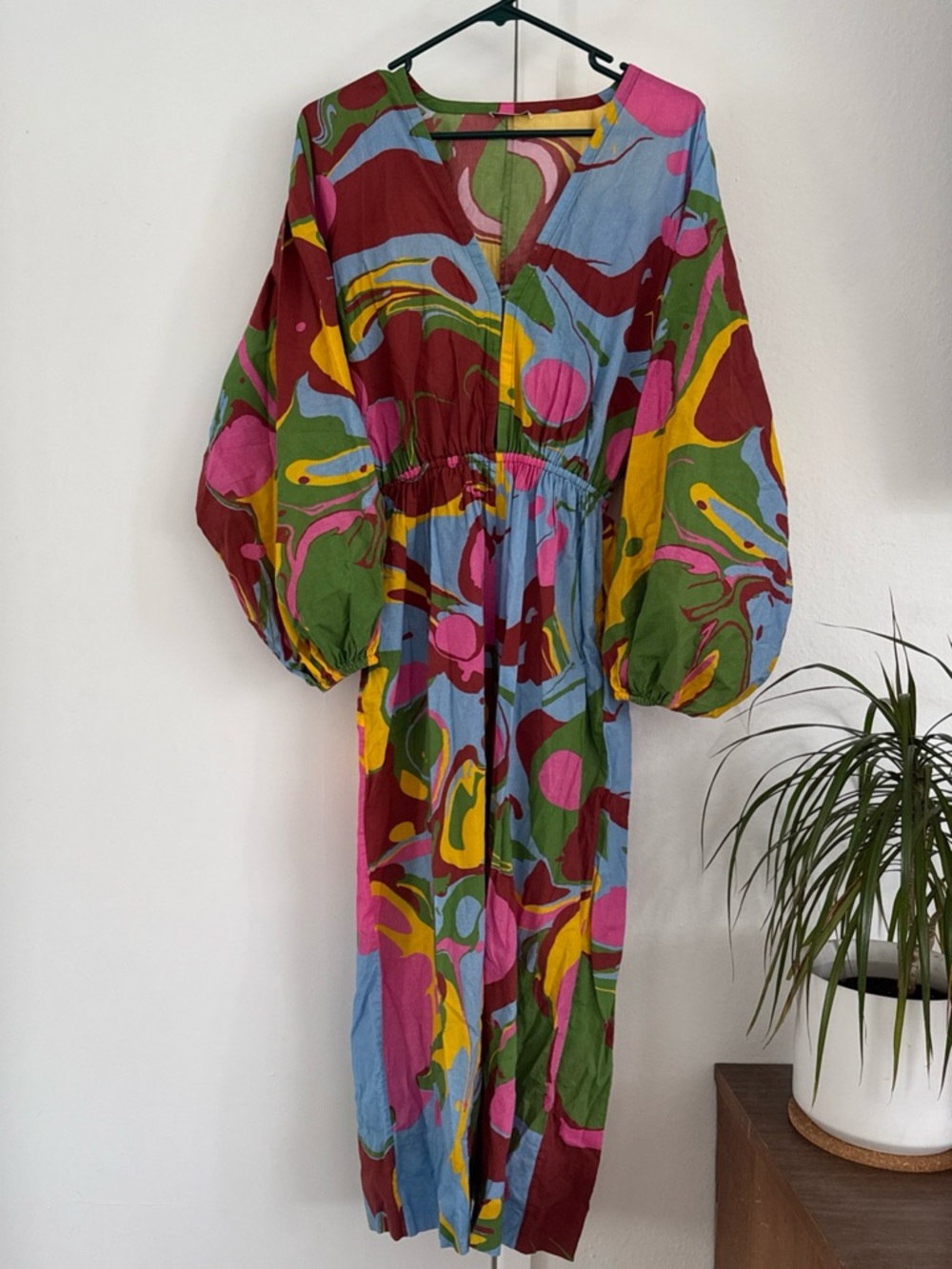 ARCHIVE Rhode Blake Wide Leg Jumpsuit 100% Cotton Marbled Size XS/S